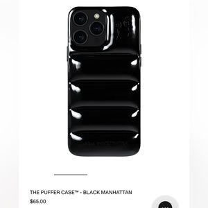 NEW Urban Sophistication Puffer Case - Black Manhattan iPhone 13 Pro Max